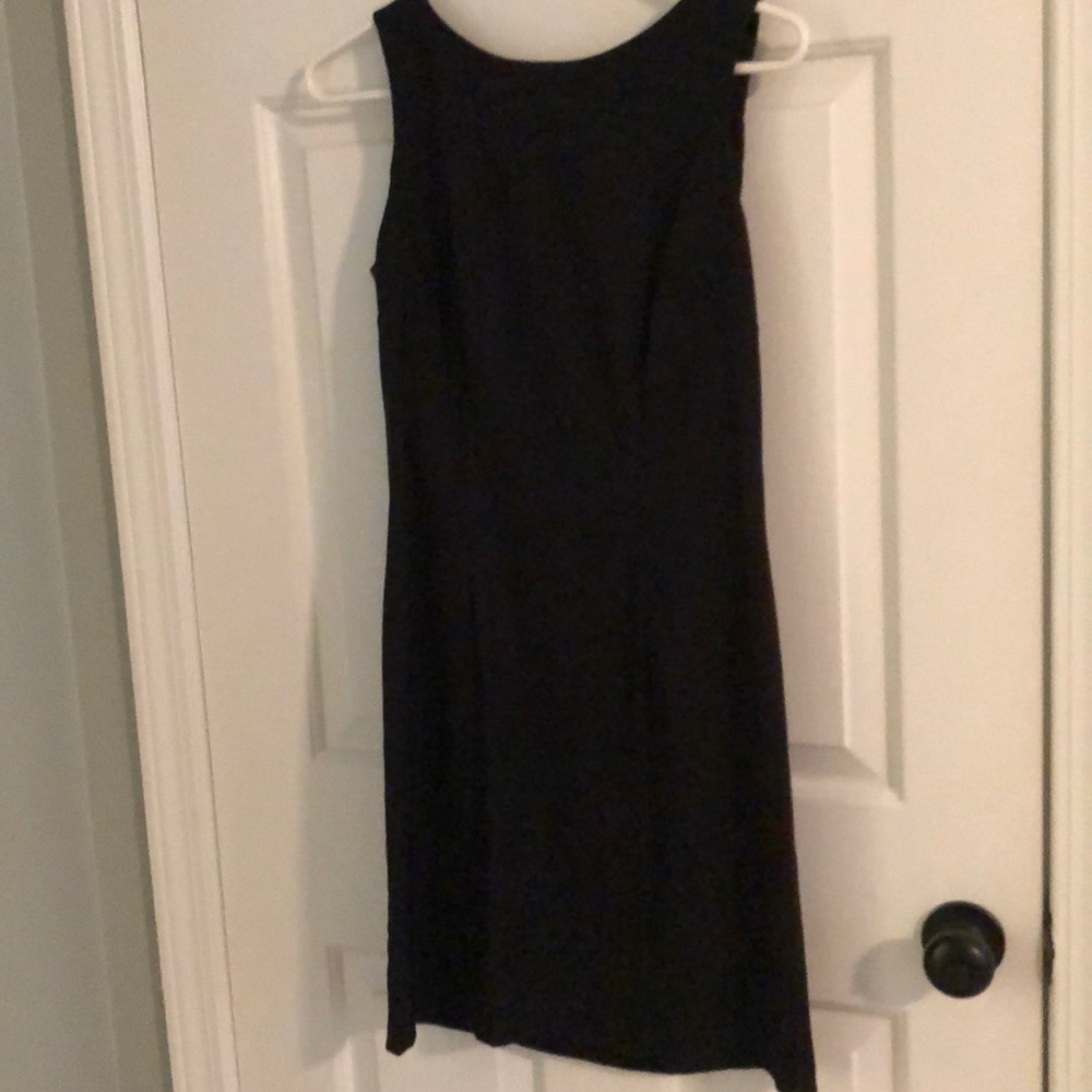 Black work shift dress